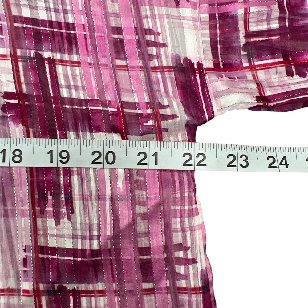 Soft Surroundings Button Down Sheer Shirt Medium - image 6